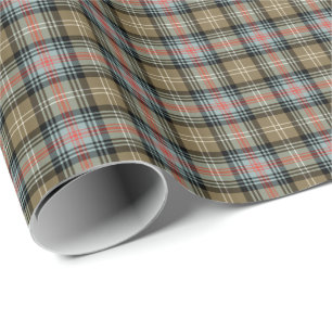 Papier Cadeau Tartan antique de clan de Sutherland