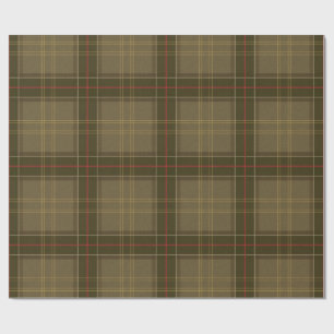 Papier Cadeau Tartan Classique en Tabac