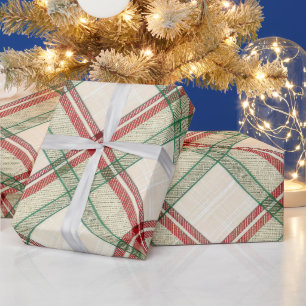Papier Cadeau Tartan Côté Arbre