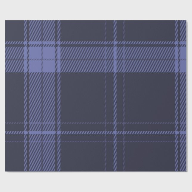 Papier Cadeau Tartan Crépuscule Futur (Plat)