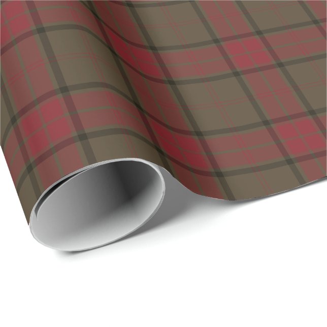 Papier Cadeau Tartan de chasse Patinée du clan Maxwell (Coin rond)