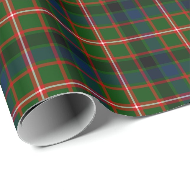 Papier Cadeau Tartan de clan de Reid (Coin rond)