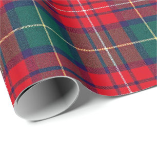 Papier Cadeau Tartan de fête traditionnel