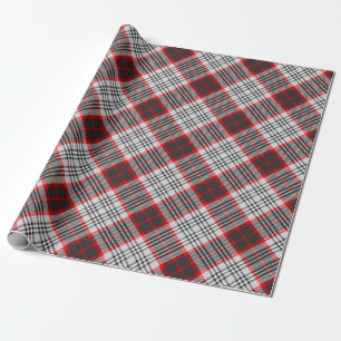 Papier Cadeau Tartan de la ville d'Édimbourg a fait un plaid gri