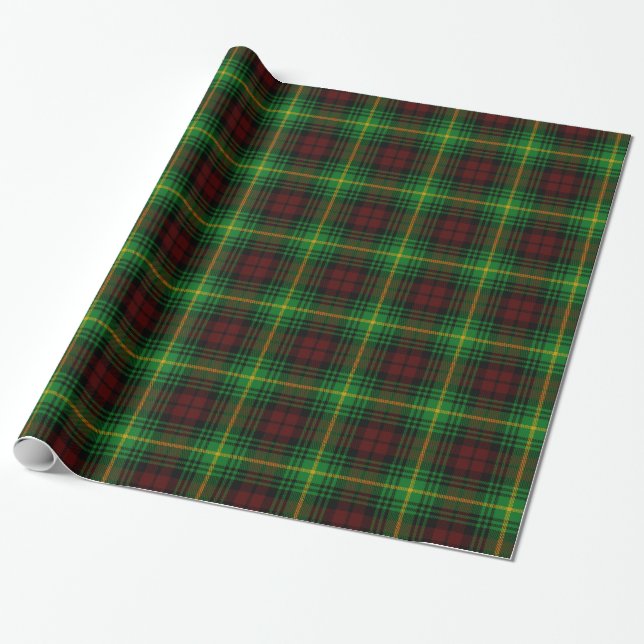 Papier Cadeau Tartan de Martin de clan (Déroulé)