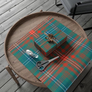 Papier Cadeau Tartan de Noël Classique Rustique à Carreaux