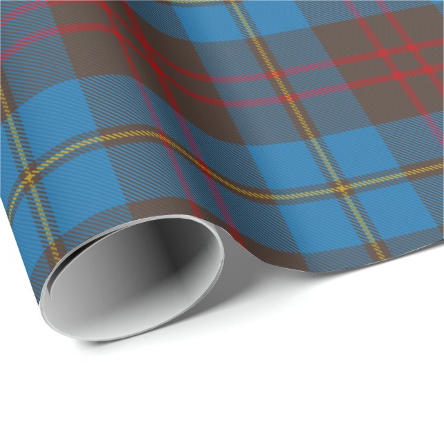Papier Cadeau Tartan de plaid de chasse de Cameron d'écossais (Coin rond)