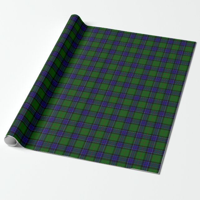 Papier Cadeau Tartan de Sinclair de clan (Déroulé)