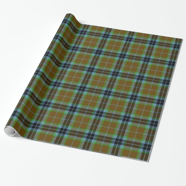Papier Cadeau Tartan de Thomson de clan (Déroulé)
