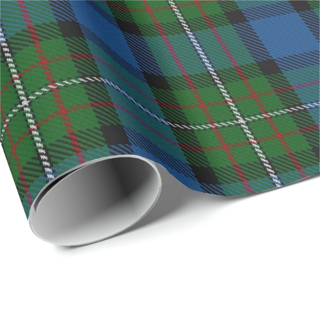 Papier Cadeau Tartan d'écossais de Ferguson Fergusson de clan (Coin rond)