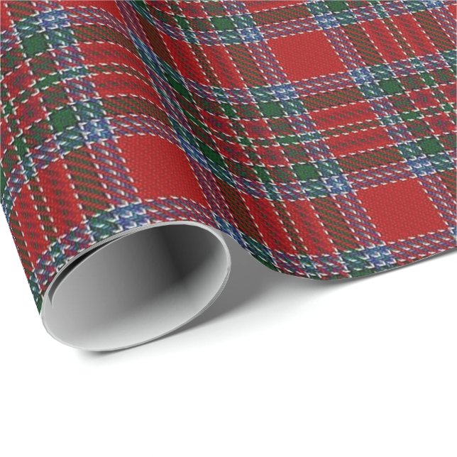 Papier Cadeau Tartan d'écossais de MacBean MacBain de clan (Coin rond)