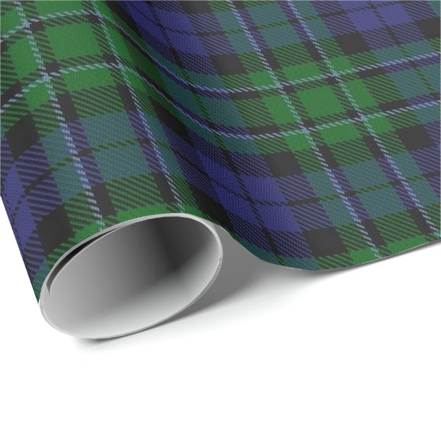 Papier Cadeau Tartan d'écossais de MacCallum de clan (Coin rond)