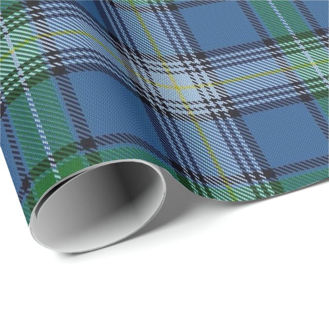 Papier Cadeau Tartan d'écossais de MacDowall McDowell de clan (Coin rond)