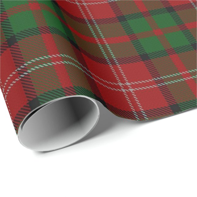 Papier Cadeau Tartan d'écossais de Nisbet Nesbitt Nesbit de clan (Coin rond)