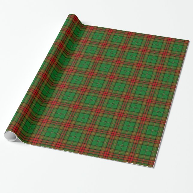 Papier Cadeau Tartan d'Irlandais du comté de Cavan (Déroulé)