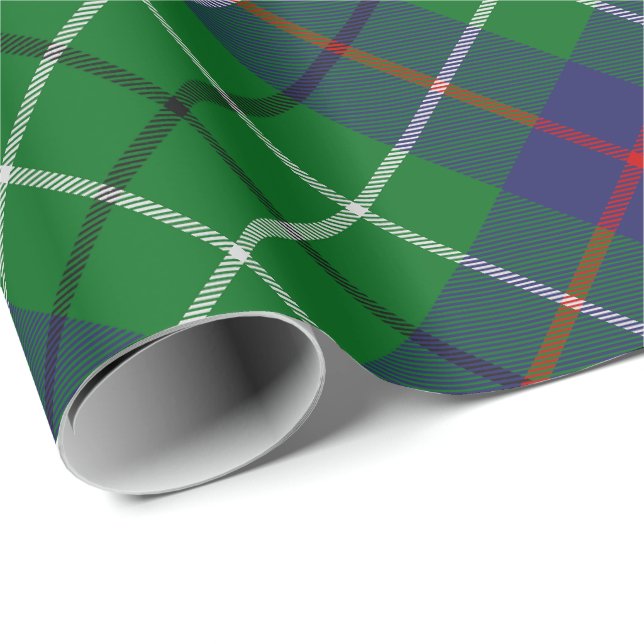 Papier Cadeau Tartan du clan Duncan (Coin rond)