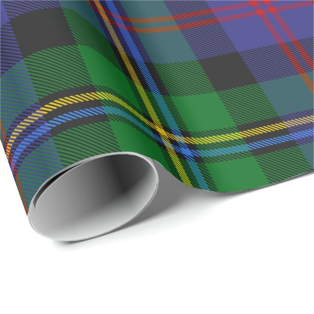 Papier Cadeau Tartan du clan Malcolm (Coin rond)