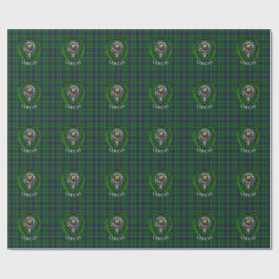 Papier Cadeau Tartan et blason du clan écossais Duncan