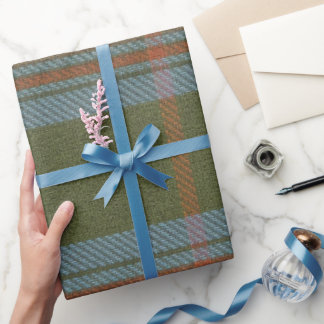 Papier Cadeau Tartan Kennedy Laine Legère