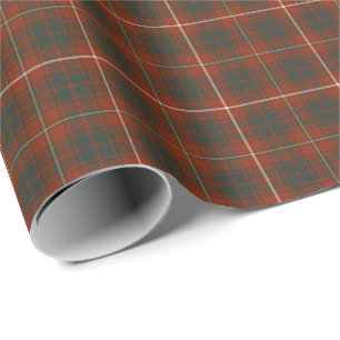 Papier Cadeau Tartan patiné de clan de Bruce