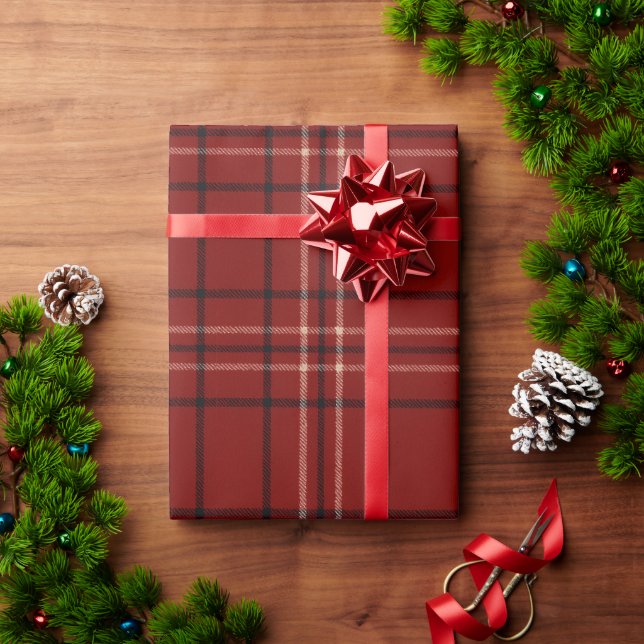 Papier Cadeau Tartan riche (Cadeau de vacances)
