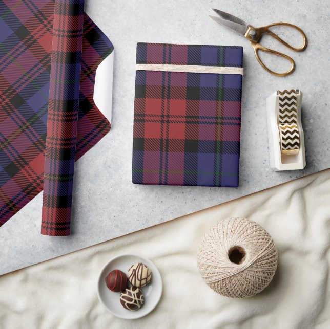 Papier Cadeau Tartan Rustique Plaid Classique (Artisanat)