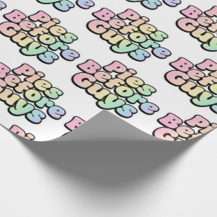 Papier cadeau « Tartes avant les mecs »