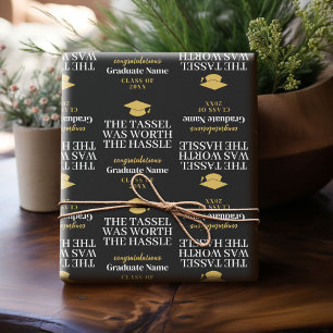 Papier Cadeau Tassel valait la peine d'être Hassle - Graduation 