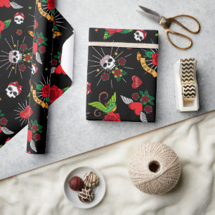 Papier Cadeau Tatouages scolaires