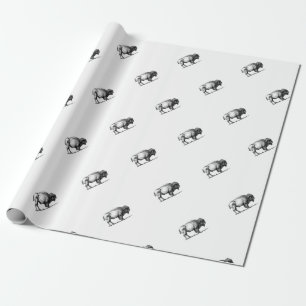 Papier Cadeau taureau costaud de buffle