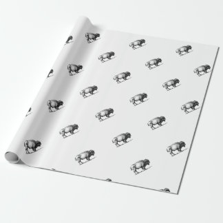 Papier Cadeau taureau costaud de buffle