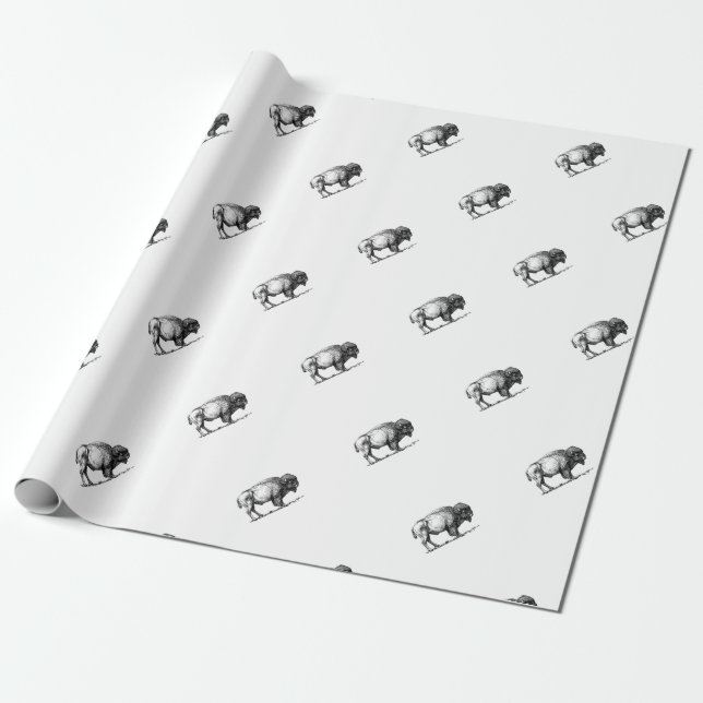 Papier Cadeau taureau costaud de buffle (Déroulé)