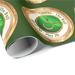 Papier Cadeau Taureau - le signe de zodiaque de Taureau