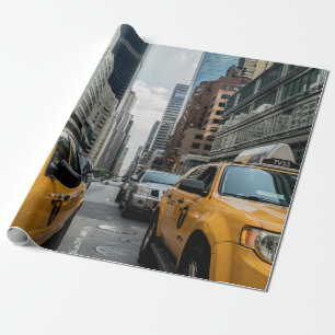 Papier Cadeau Taxis jaunes iconiques de New York City