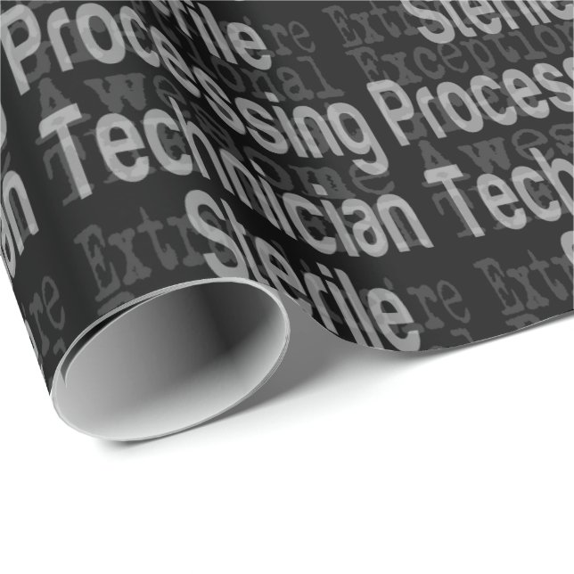 Papier Cadeau Technicien de traitement stérile Extraordinaire (Coin rond)