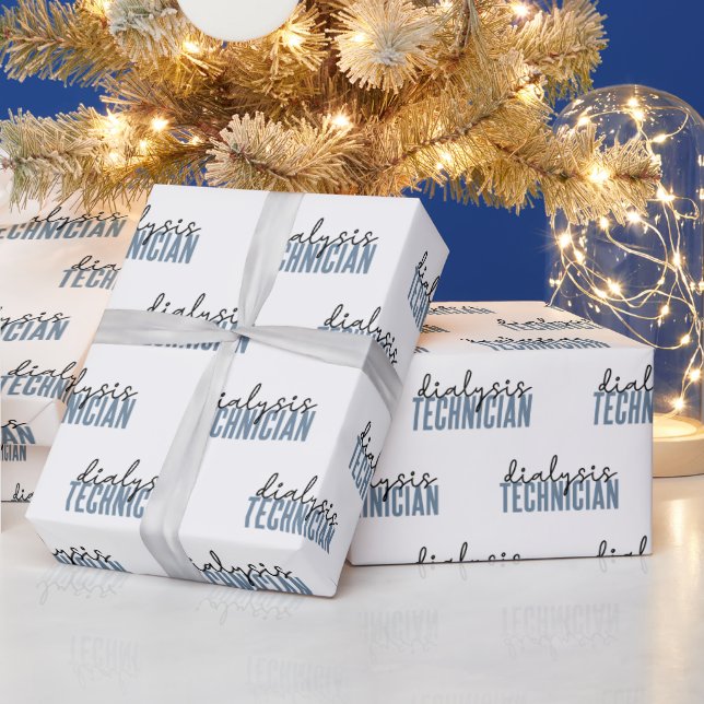 Papier Cadeau Technicien en dialyse | Cadeaux techniques en néph (Vacances)
