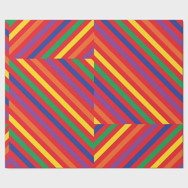 Papier Cadeau Teddy Bear Rainbow Cute 1ère fête anniversaire (Couture)