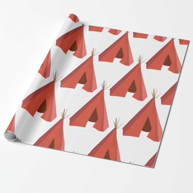 Papier Cadeau Teepee indien (Déroulé)