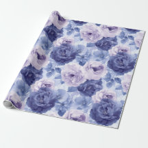 Teintes bleues à moyenne échelle, floral botanique
