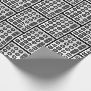 Papier Cadeau télécommande argent