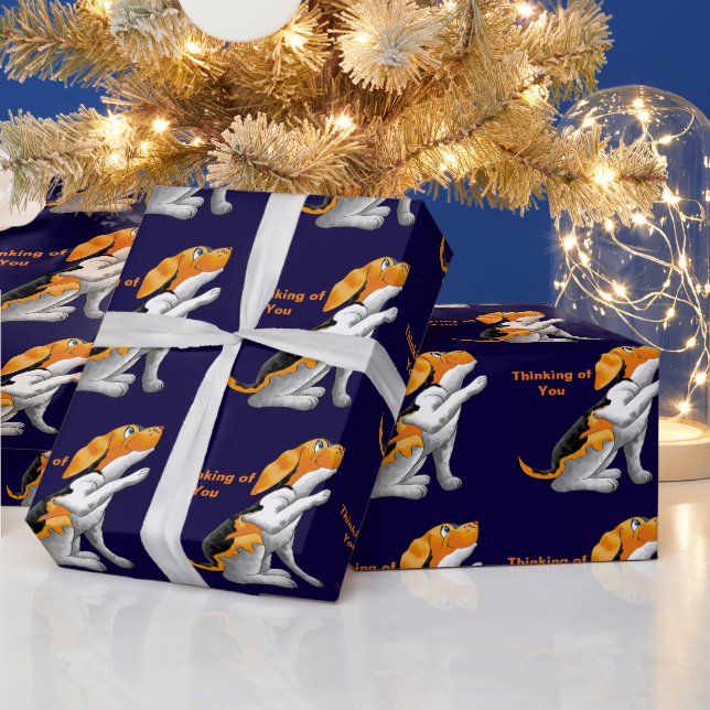 Papier Cadeau télescope pour chiens (Vacances)