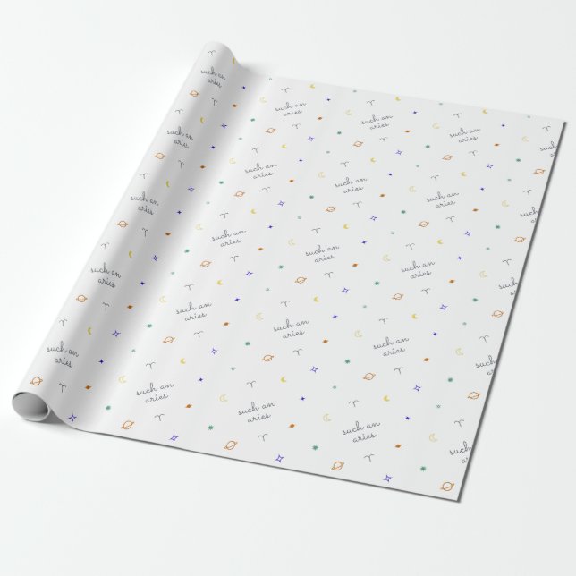 Papier Cadeau Telle Baies (couleurs rétro) (Déroulé)