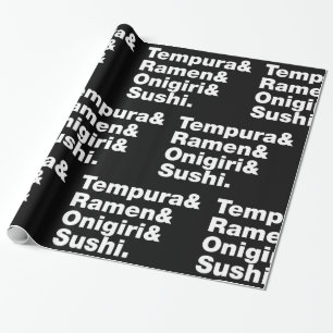 Papier Cadeau Tempura & Ramen & Onigiri & Sushi.