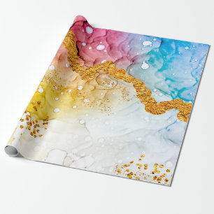 Papier Cadeau Tendances dans les couleurs pastel. Une créativité