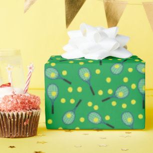 Papier Cadeau Tennis Anniversaire