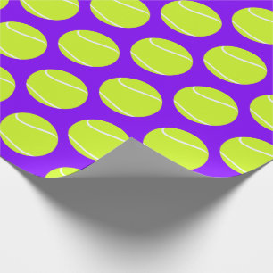 Papier Cadeau Tennis Balls Personnalisé Couleur Arrière - plan S
