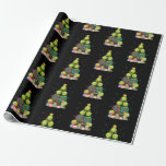 Papier Cadeau Tennis Christmas Tree Joueur Tennis Coach<br><div class="desc">Ce motif de tennis montre un arbre de Noël fait de balles de tennis,  un cadeau amusant pour tous les joueurs de tennis,  les entraîneurs de tennis ou les professeurs de tennis qui aiment jouer le ballon de tennis avec leur raquette de tennis sur le net.</div>