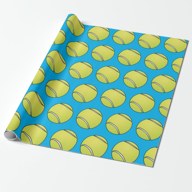Papier Cadeau Tennis sur mesure (Déroulé)