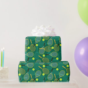 Papier Cadeau Tennis Vert 