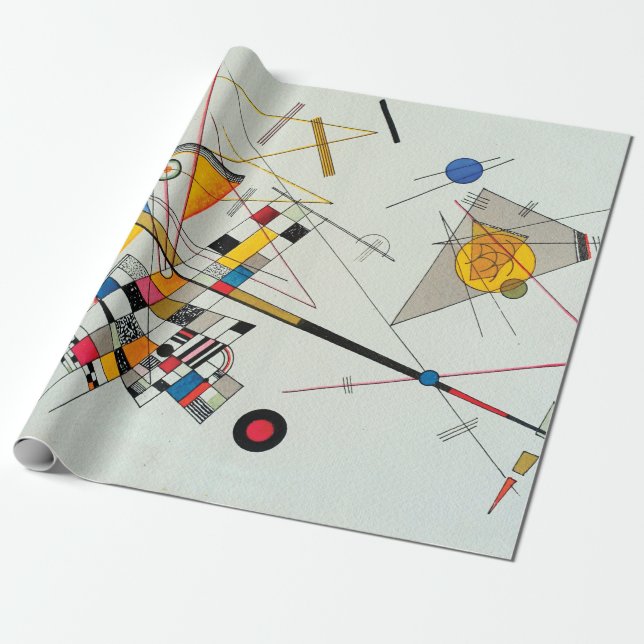 Papier Cadeau Tension sensible par Wassily Kandinsky (Déroulé)